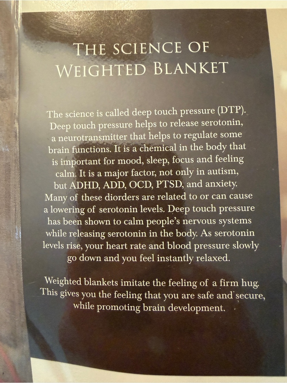 Weighted Blanket - Gray, 15 Pounds - Picture 5 of 7